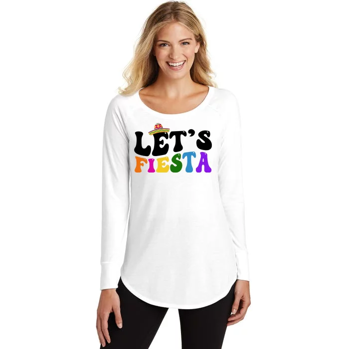 Lets Fiesta Cinco De Mayo Women's Perfect Tri Tunic Long Sleeve Shirt