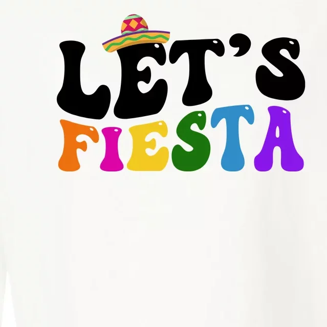 Lets Fiesta Cinco De Mayo Cropped Pullover Crew