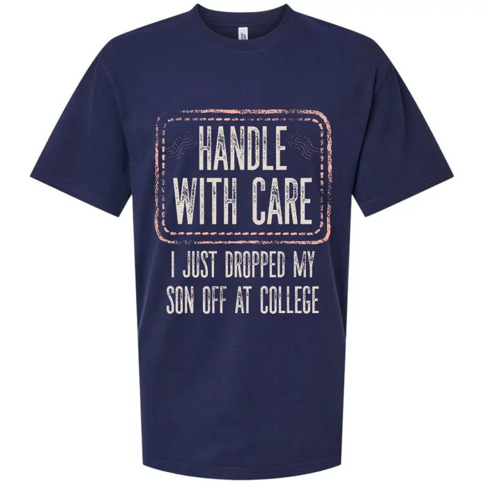 Leaving For College For Mom From Son College Drop Off Sueded Cloud Jersey T-Shirt