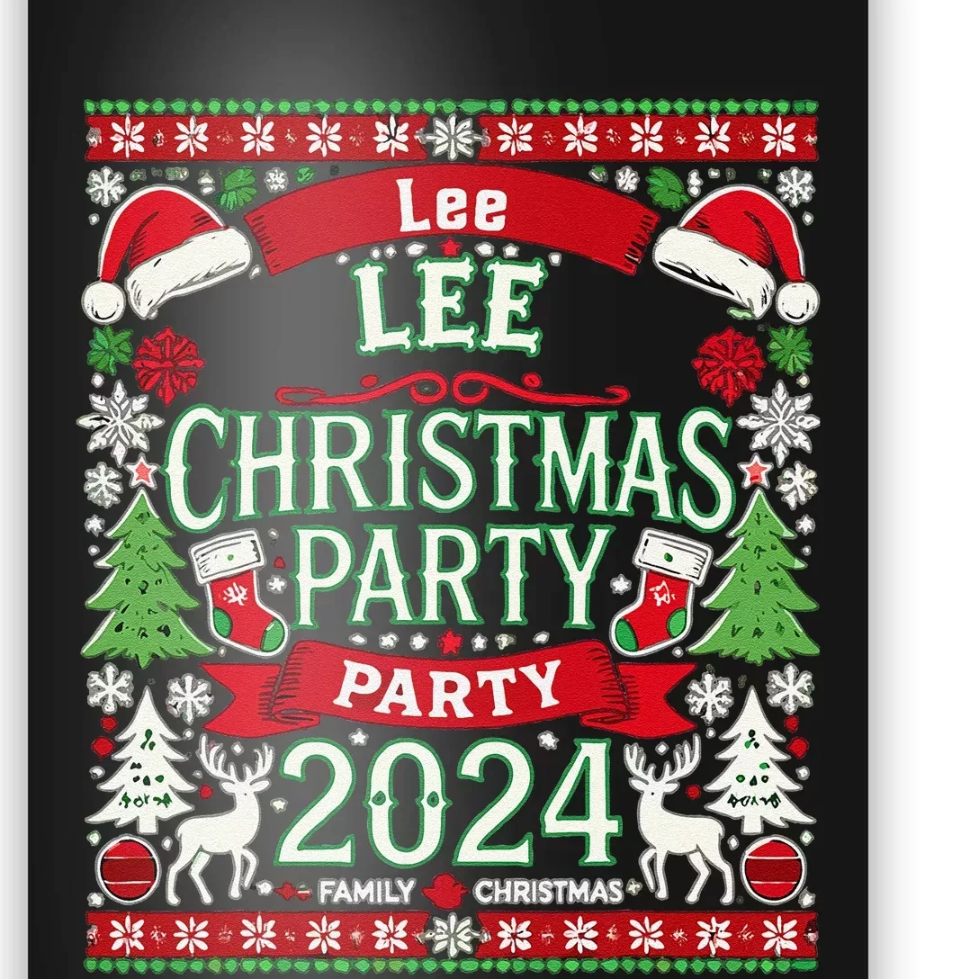 Lee Family Christmas Party 2024 Ugly Sweater Poster