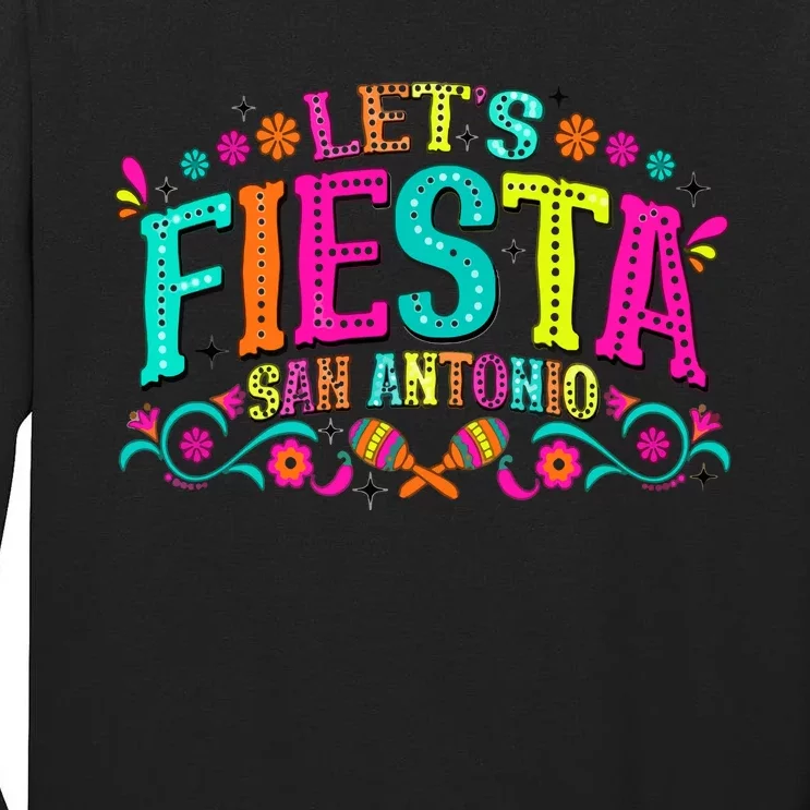 LetS Fiesta Cinco De Mayo Tall Long Sleeve T-Shirt