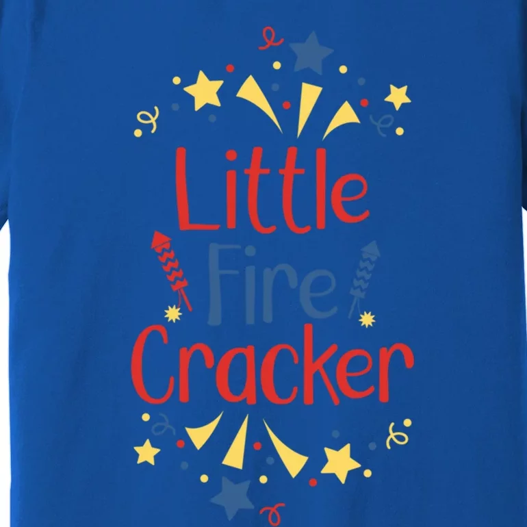 Little Fire Cracker Firecracker Patriotic 4th Of July Funny Gift Premium T-Shirt