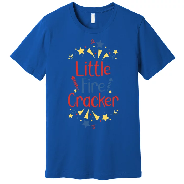 Little Fire Cracker Firecracker Patriotic 4th Of July Funny Gift Premium T-Shirt