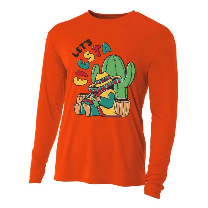 Let's Fiesta Cinco De Mayo Cooling Performance Long Sleeve Crew