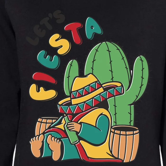 Let's Fiesta Cinco De Mayo Womens California Wash Sweatshirt