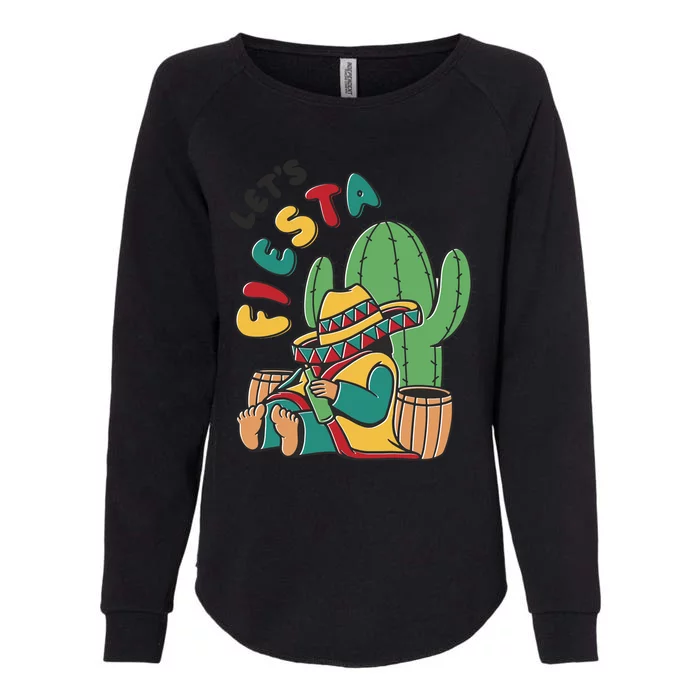 Let's Fiesta Cinco De Mayo Womens California Wash Sweatshirt