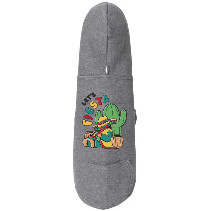 Let's Fiesta Cinco De Mayo Doggie 3-End Fleece Hoodie