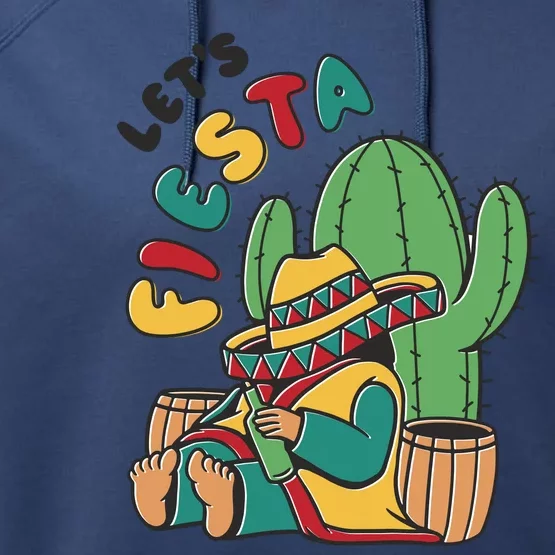 Let's Fiesta Cinco De Mayo Performance Fleece Hoodie