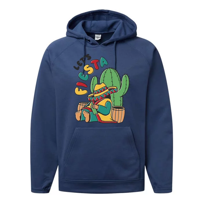 Let's Fiesta Cinco De Mayo Performance Fleece Hoodie