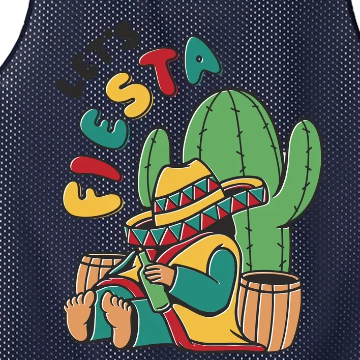 Let's Fiesta Cinco De Mayo Mesh Reversible Basketball Jersey Tank