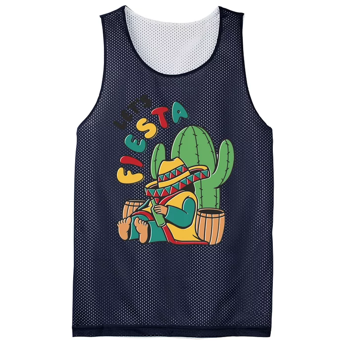 Let's Fiesta Cinco De Mayo Mesh Reversible Basketball Jersey Tank