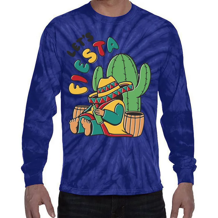 Let's Fiesta Cinco De Mayo Tie-Dye Long Sleeve Shirt