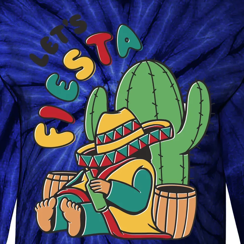 Let's Fiesta Cinco De Mayo Tie-Dye Long Sleeve Shirt