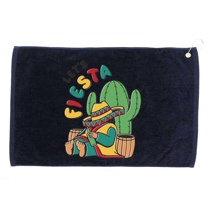 Let's Fiesta Cinco De Mayo Grommeted Golf Towel