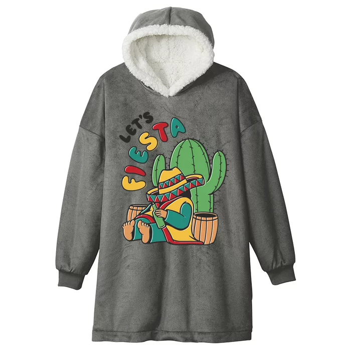 Let's Fiesta Cinco De Mayo Hooded Wearable Blanket