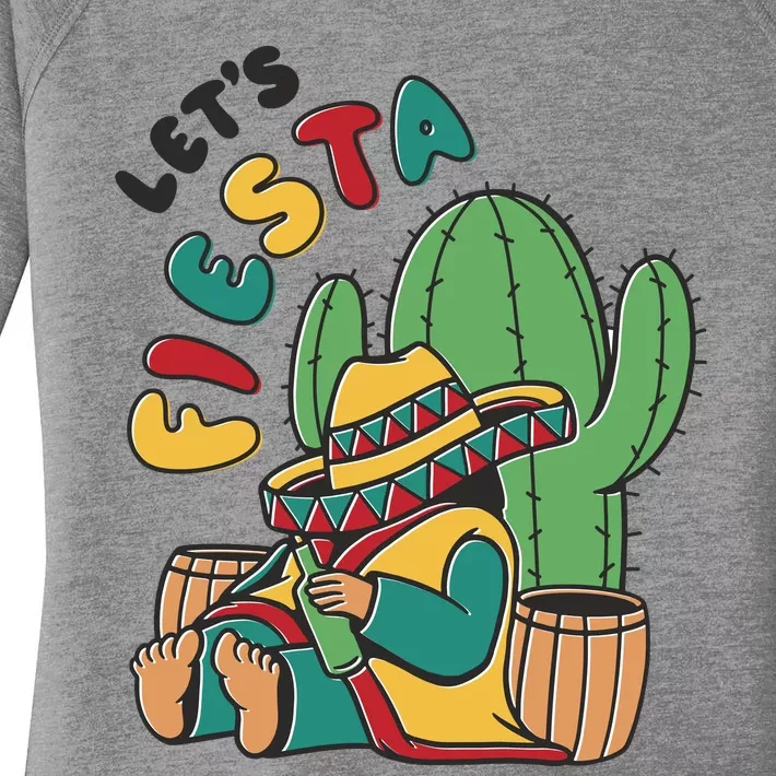 Let's Fiesta Cinco De Mayo Women's Perfect Tri Tunic Long Sleeve Shirt