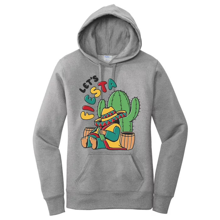 Let's Fiesta Cinco De Mayo Women's Pullover Hoodie