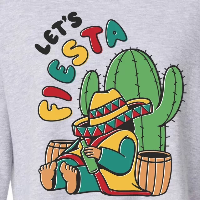 Let's Fiesta Cinco De Mayo Cropped Pullover Crew