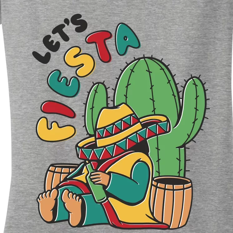 Let's Fiesta Cinco De Mayo Women's V-Neck T-Shirt