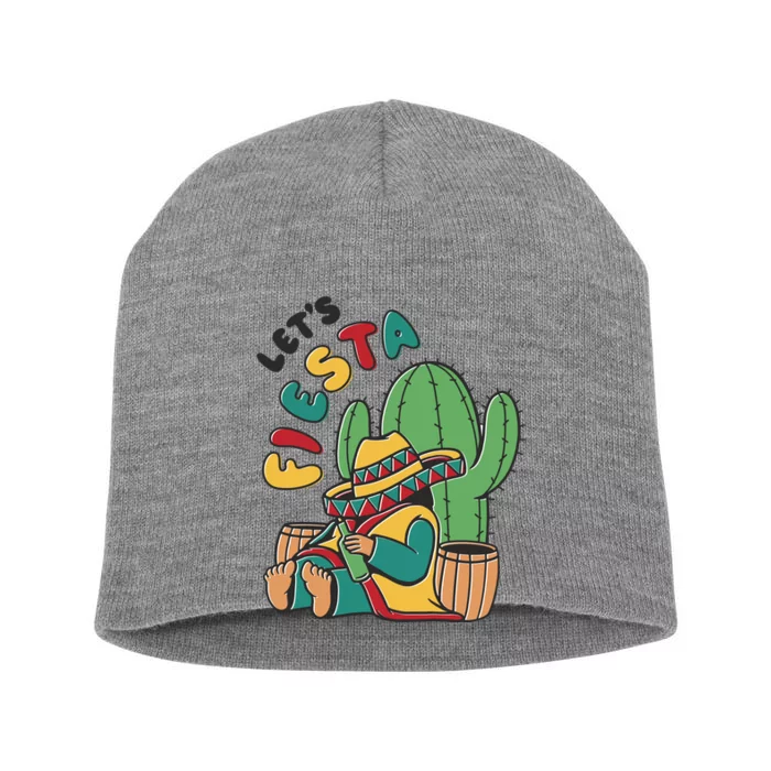 Let's Fiesta Cinco De Mayo Short Acrylic Beanie