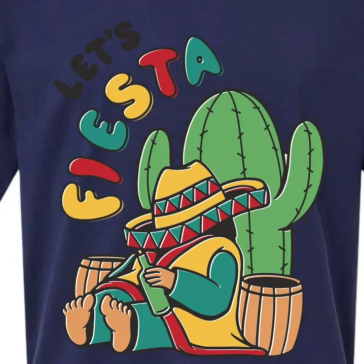 Let's Fiesta Cinco De Mayo Sueded Cloud Jersey T-Shirt