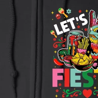 LetS Fiesta Cinco De Mayo Camisa Mexicana Hombre Full Zip Hoodie