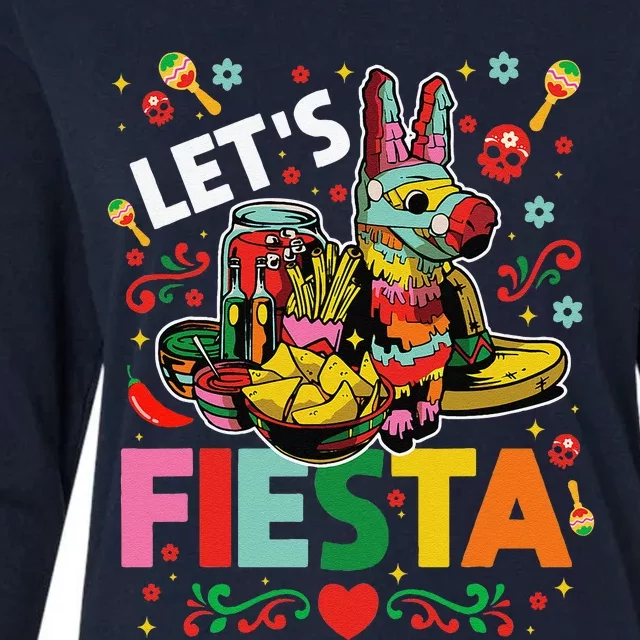 LetS Fiesta Cinco De Mayo Camisa Mexicana Hombre Womens Cotton Relaxed Long Sleeve T-Shirt