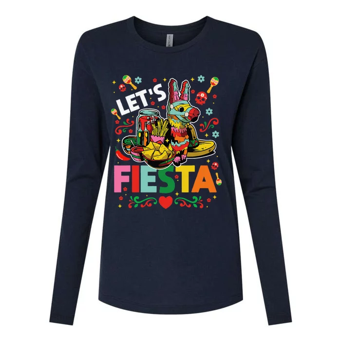 LetS Fiesta Cinco De Mayo Camisa Mexicana Hombre Womens Cotton Relaxed Long Sleeve T-Shirt