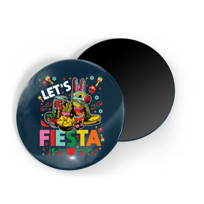 LetS Fiesta Cinco De Mayo Camisa Mexicana Hombre Magnet