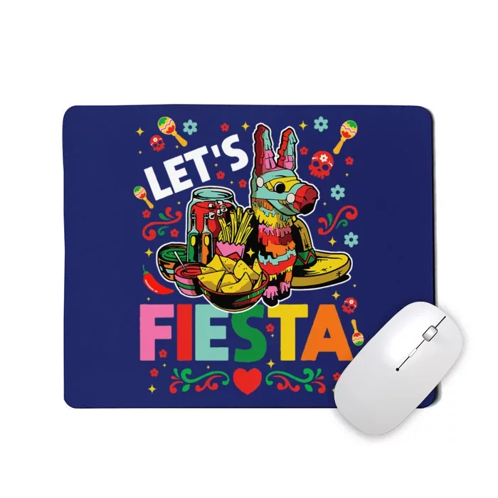 LetS Fiesta Cinco De Mayo Camisa Mexicana Hombre Mousepad