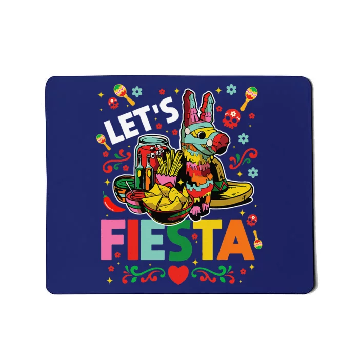 LetS Fiesta Cinco De Mayo Camisa Mexicana Hombre Mousepad