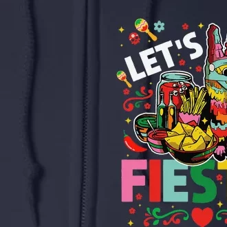 LetS Fiesta Cinco De Mayo Camisa Mexicana Hombre Full Zip Hoodie