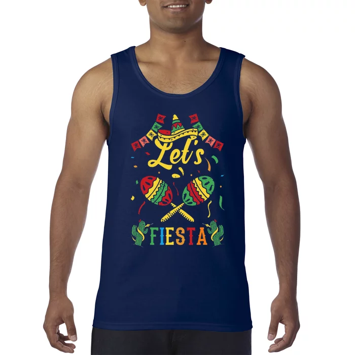 LetS Fiesta Cinco De Mayo Tank Top