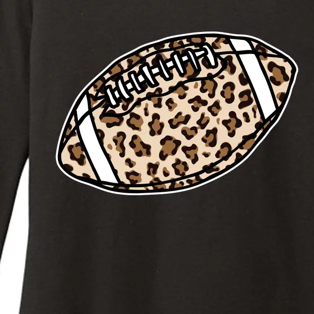 Leopard Football Cute Gift Womens CVC Long Sleeve Shirt