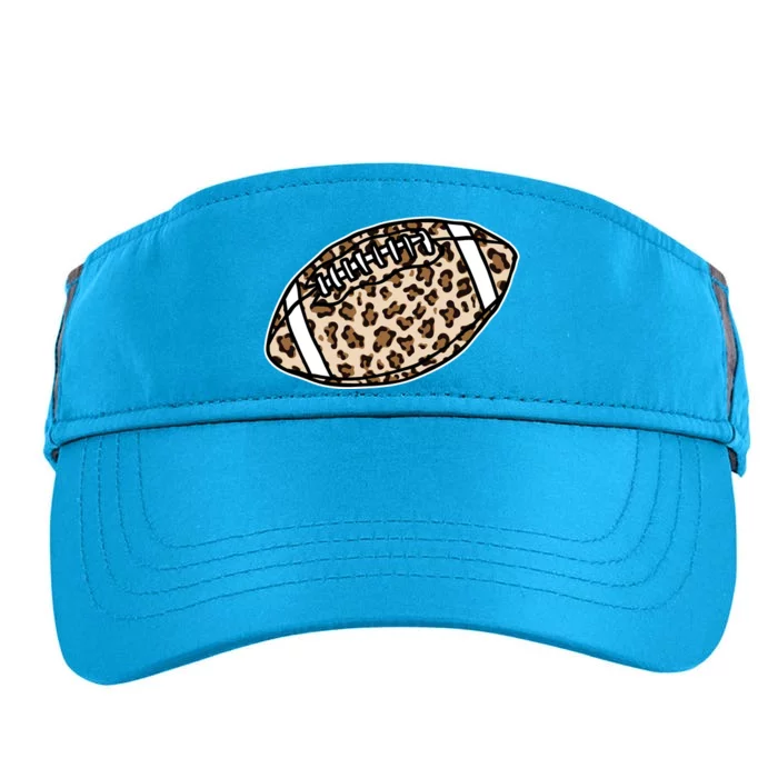 Leopard Football Cute Gift Adult Drive Performance Visor