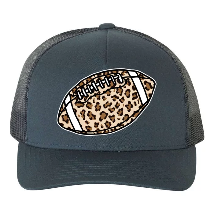 Leopard Football Cute Gift Yupoong Adult 5-Panel Trucker Hat