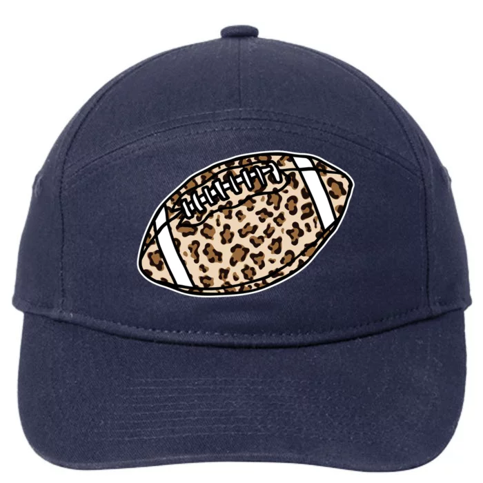 Leopard Football Cute Gift 7-Panel Snapback Hat