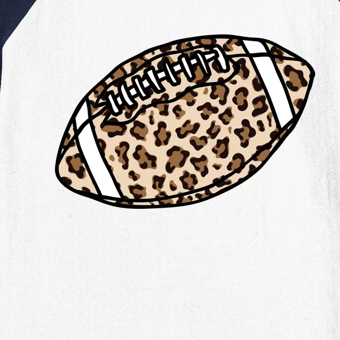 Leopard Football Cute Gift Baseball Sleeve Shirt