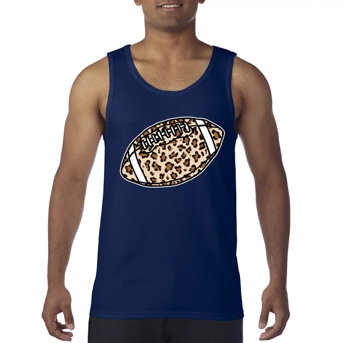 Leopard Football Cute Gift Tank Top