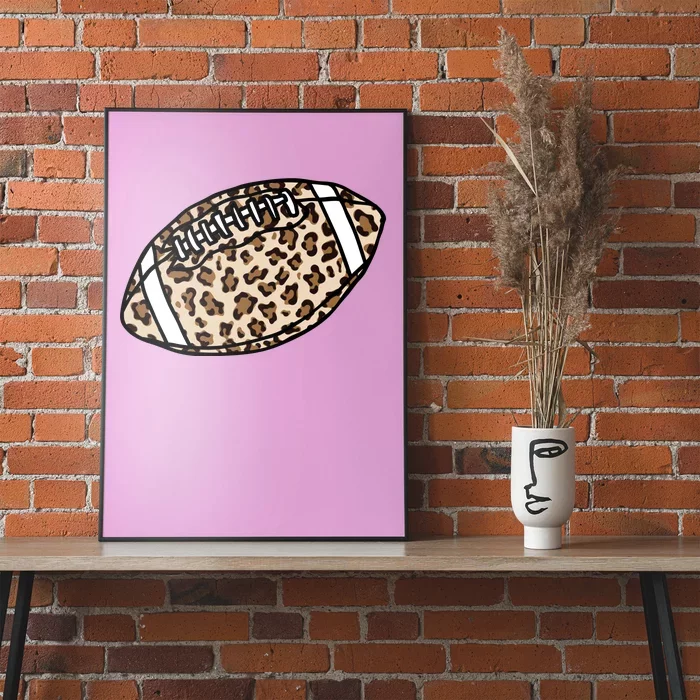 Leopard Football Cute Gift Poster