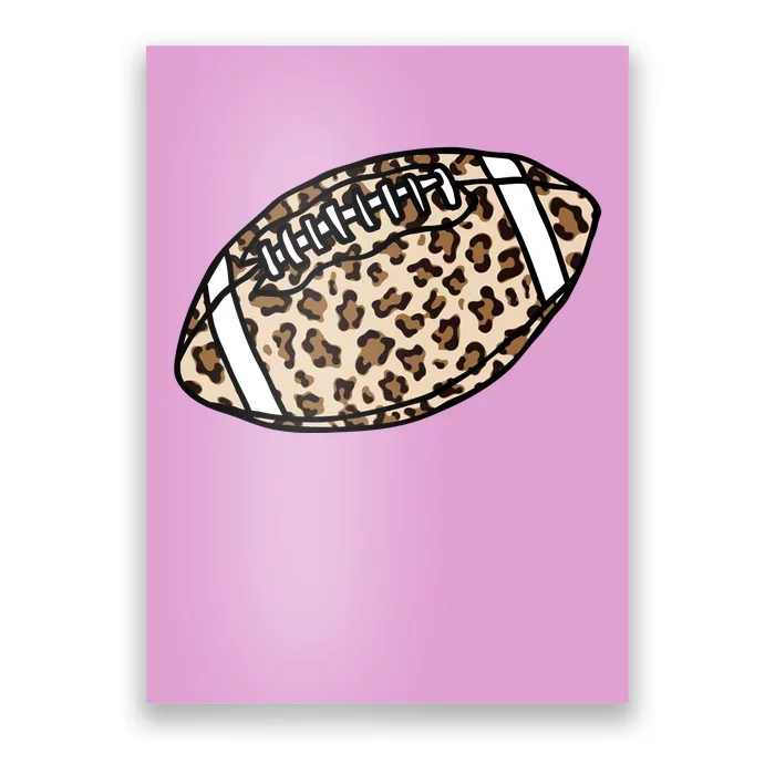 Leopard Football Cute Gift Poster