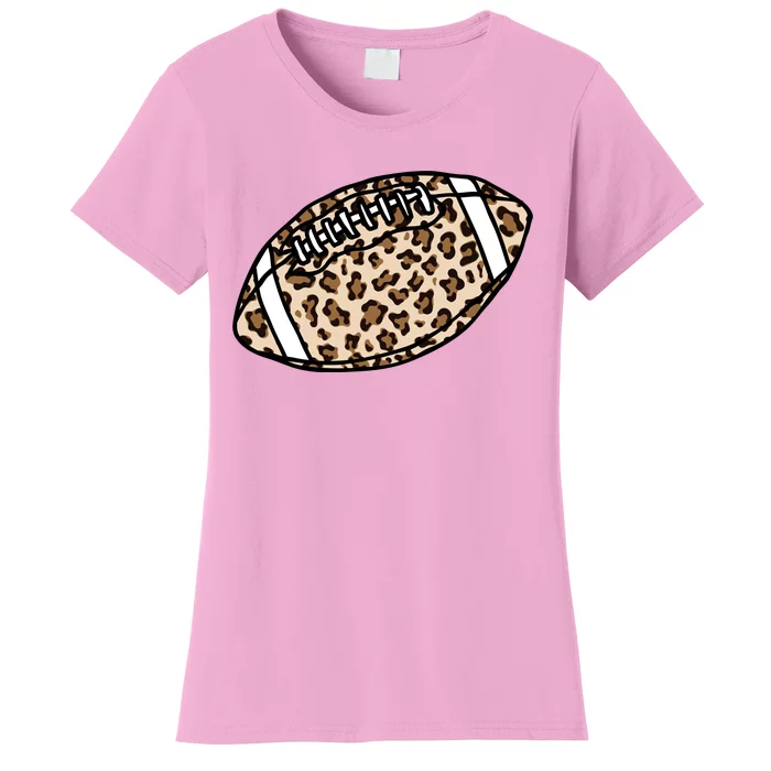 Leopard Football Cute Gift Women's T-Shirt