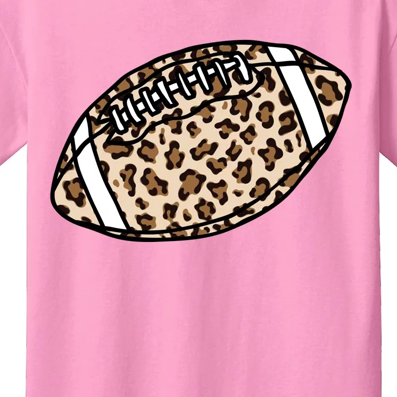 Leopard Football Cute Gift Kids T-Shirt