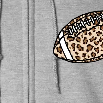 Leopard Football Cute Gift Full Zip Hoodie