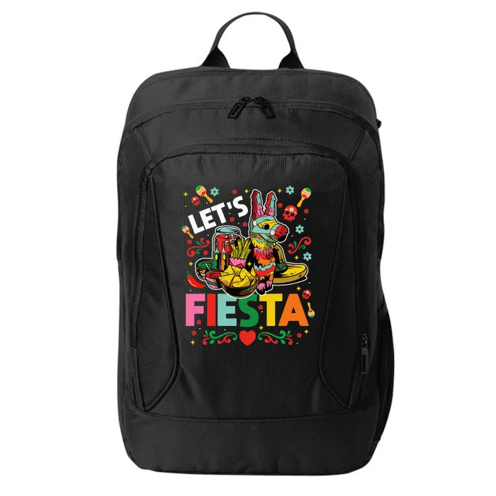 Let's Fiesta Cinco De Mayo Camisa Mexicana Hombre City Backpack