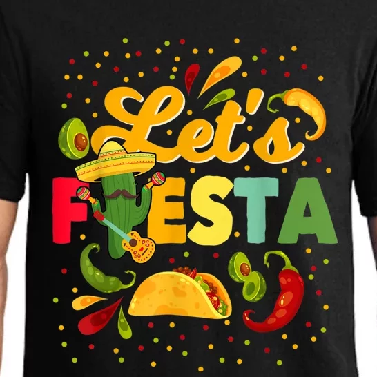 Lets Fiesta Cinco De Mayo Camisa Mexicana Para Hombres Mujeres Y NiñOs Pajama Set