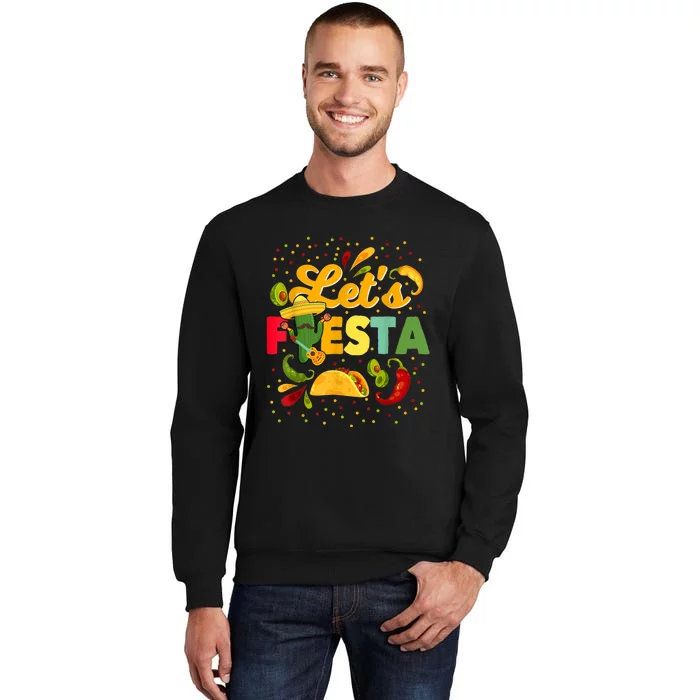 Lets Fiesta Cinco De Mayo Camisa Mexicana Para Hombres Mujeres Y NiñOs Tall Sweatshirt