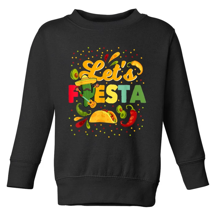 Lets Fiesta Cinco De Mayo Camisa Mexicana Para Hombres Mujeres Y NiñOs Toddler Sweatshirt