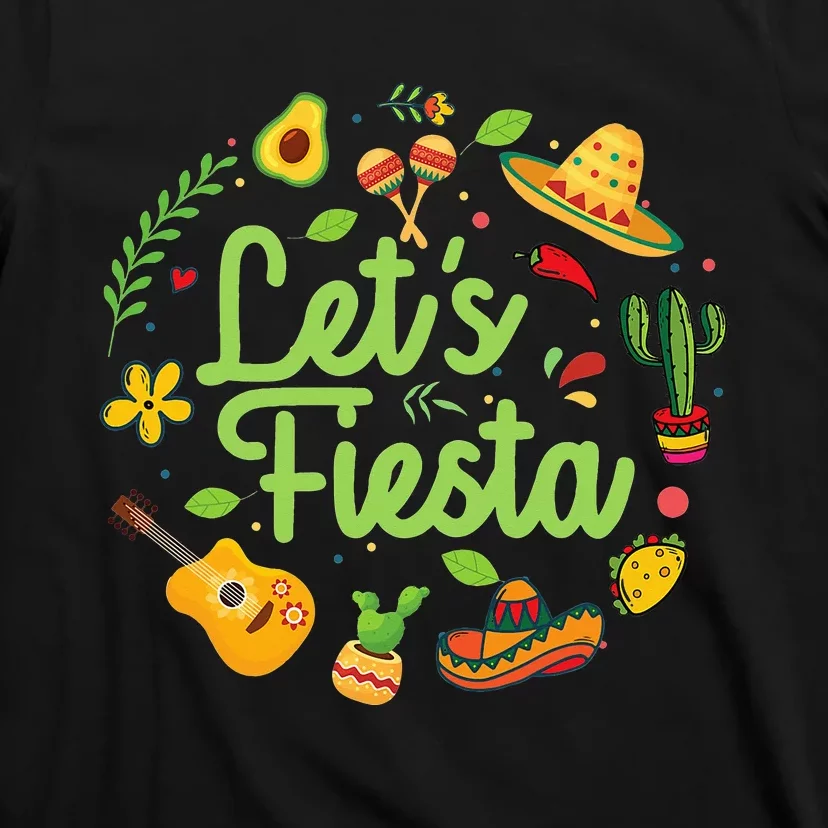 Let's Fiesta Cinco De Mayo Mexican Party T-Shirt