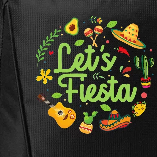 Let's Fiesta Cinco De Mayo Mexican Party City Backpack